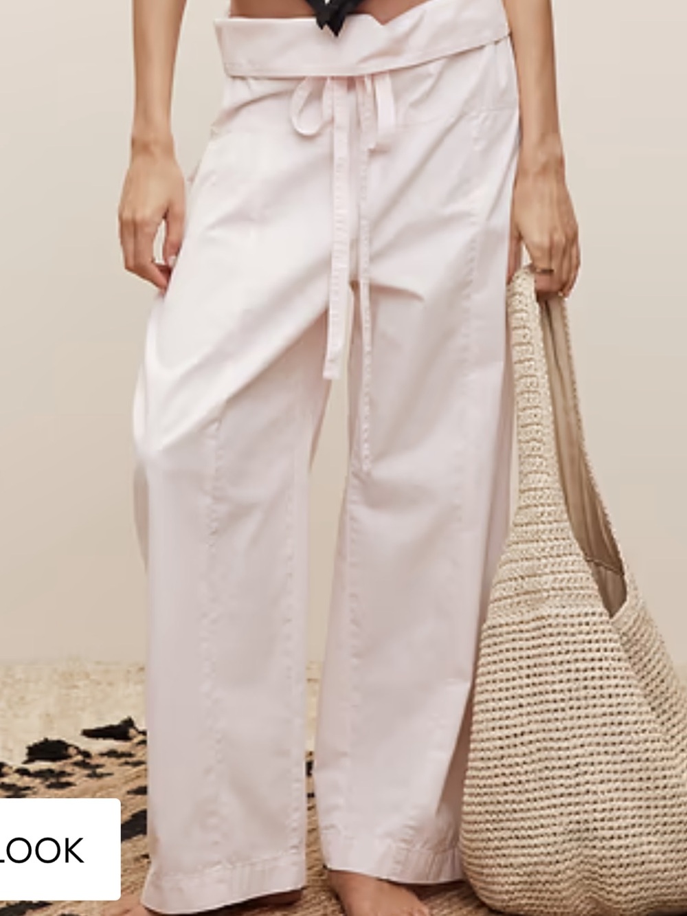 NWT Banana Republic Pale Pink Cotton Trousers